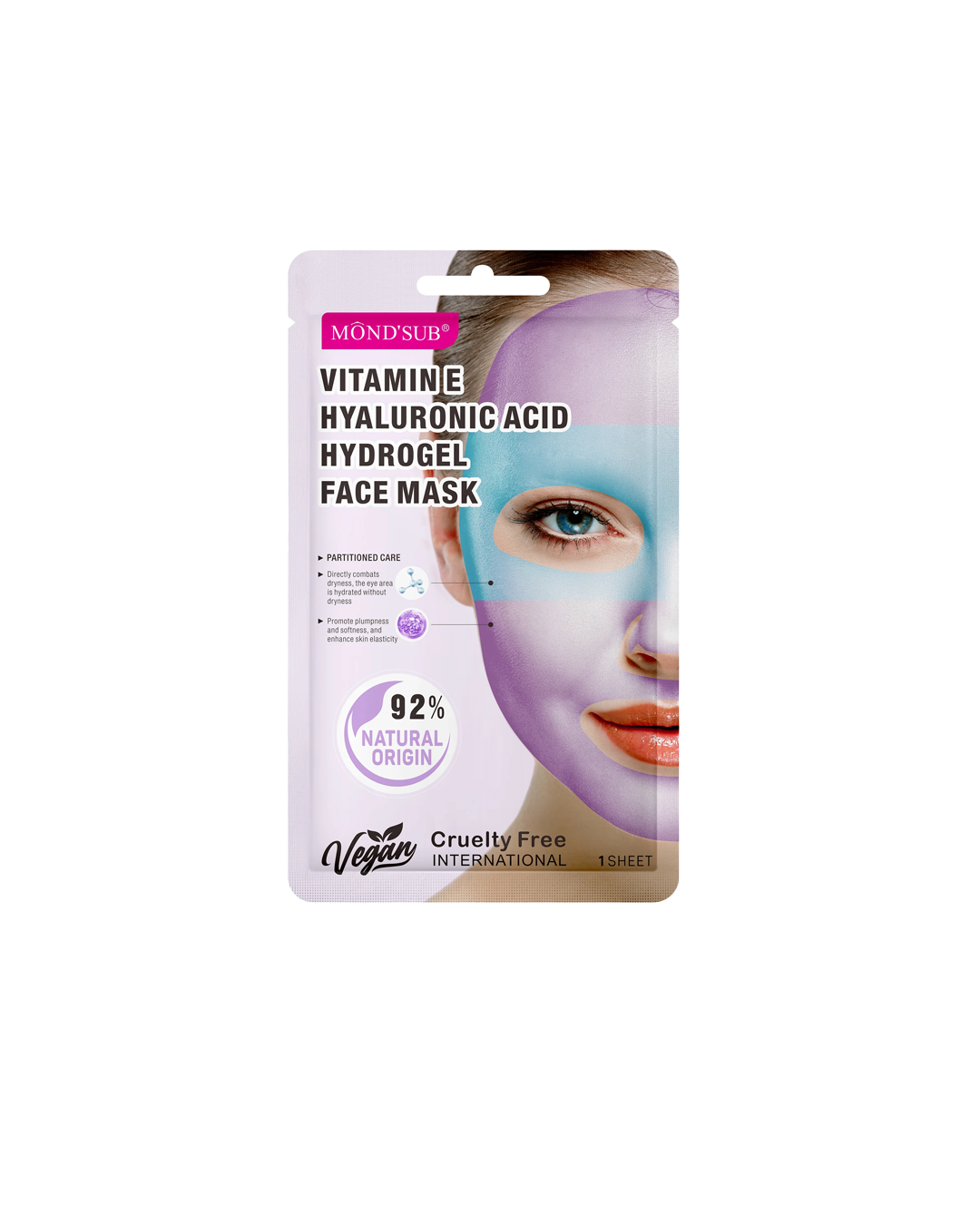 Vitamin E Hyaluronic Acid Hydrogel Face Mask